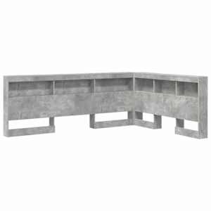 Úložné čelo postele Betonově šedá 140 cm kompozitní dřevo - obrázek 2
