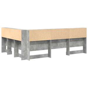 Úložné čelo postele Betonově šedá 140 cm kompozitní dřevo - obrázek 8