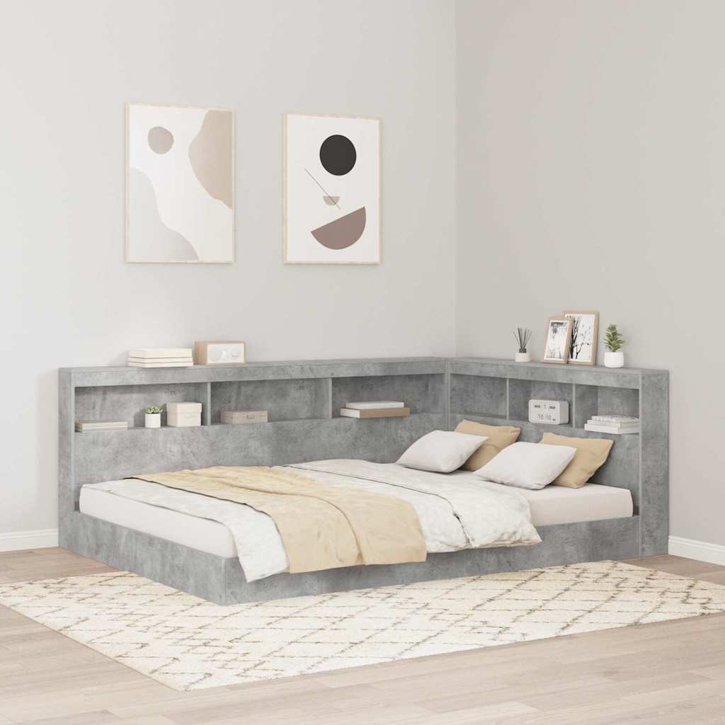 Hoiustamispeatoe riiuliga peaga ladustamisega Betoonihall 135 cm Tehispuit