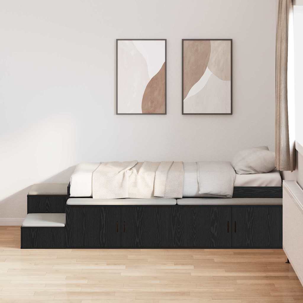 Ladustamisvoodi Musta Tamme värviga 100x200 cm
