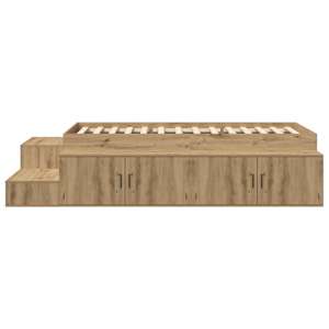 Rám postele s úložným prostorem Artisanový dub 100 cm - obrázek 7