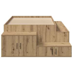 Rám postele s úložným prostorem Artisanový dub 100 cm - obrázek 8