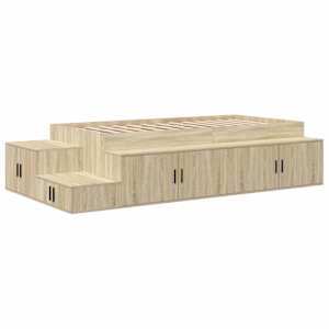 Rám postele s úložným prostorem s úložištěm Sonoma dub 90 cm - obrázek 2