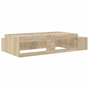 Rám postele s úložným prostorem s úložištěm Sonoma dub 90 cm - obrázek 9