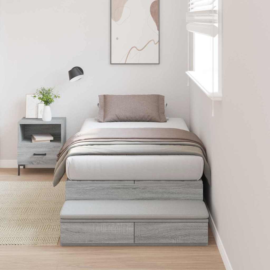hoidlava voodiraam Hall sonoma Tehispuit 236.5 x 90 x 31.5 cm