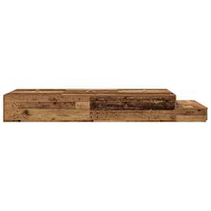 Rám postele s úložným prostorem se zásuvkou Staré dřevo 90 cm - obrázek 8