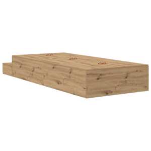 Rám postele s úložným prostorem Artisanový dub 100 cm - obrázek 9