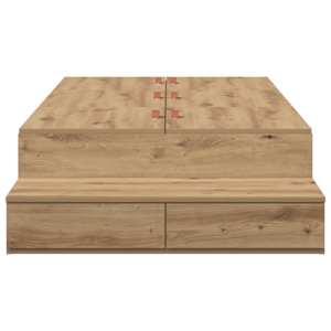 Rám postele s úložným prostorem Artisanový dub 100 cm - obrázek 7
