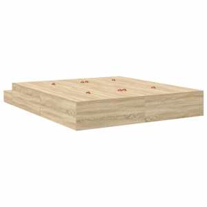 Rám postele s úložným prostorem se zásuvkou Sonoma dub 200 cm - obrázek 9