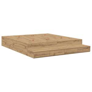 Rám postele s úložným prostorem Artisanový dub 200 cm - obrázek 2