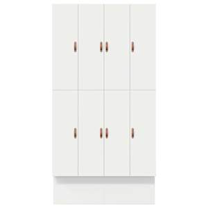 Rám postele s úložným prostorem Bílá 120 cm kompozitní dřevo - obrázek 10
