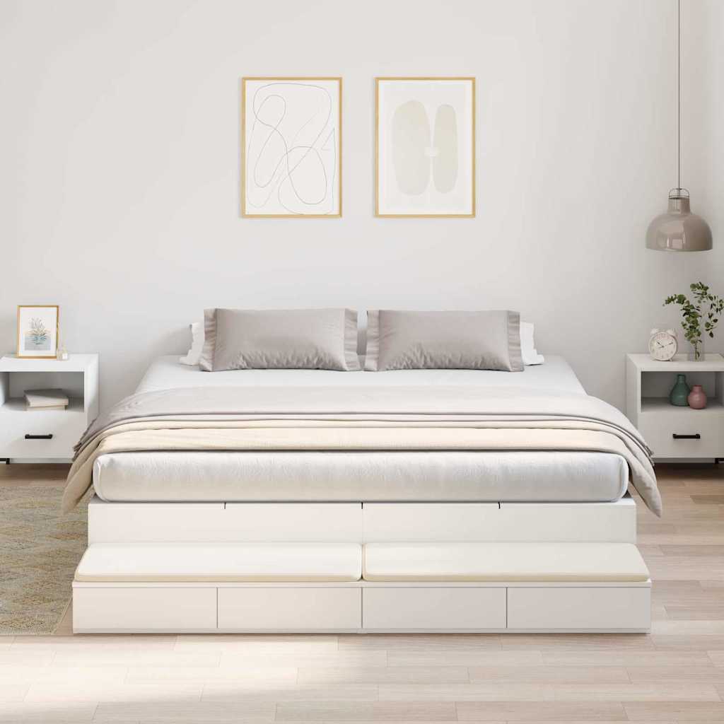 Hoiustamisvoodi Raam Valge 180x200 cm