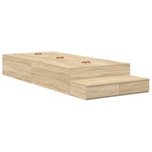 Rám postele s úložným prostorem se zásuvkou Sonoma dub 75 cm - obrázek 2