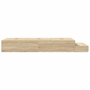 Rám postele s úložným prostorem se zásuvkou Sonoma dub 75 cm - obrázek 9