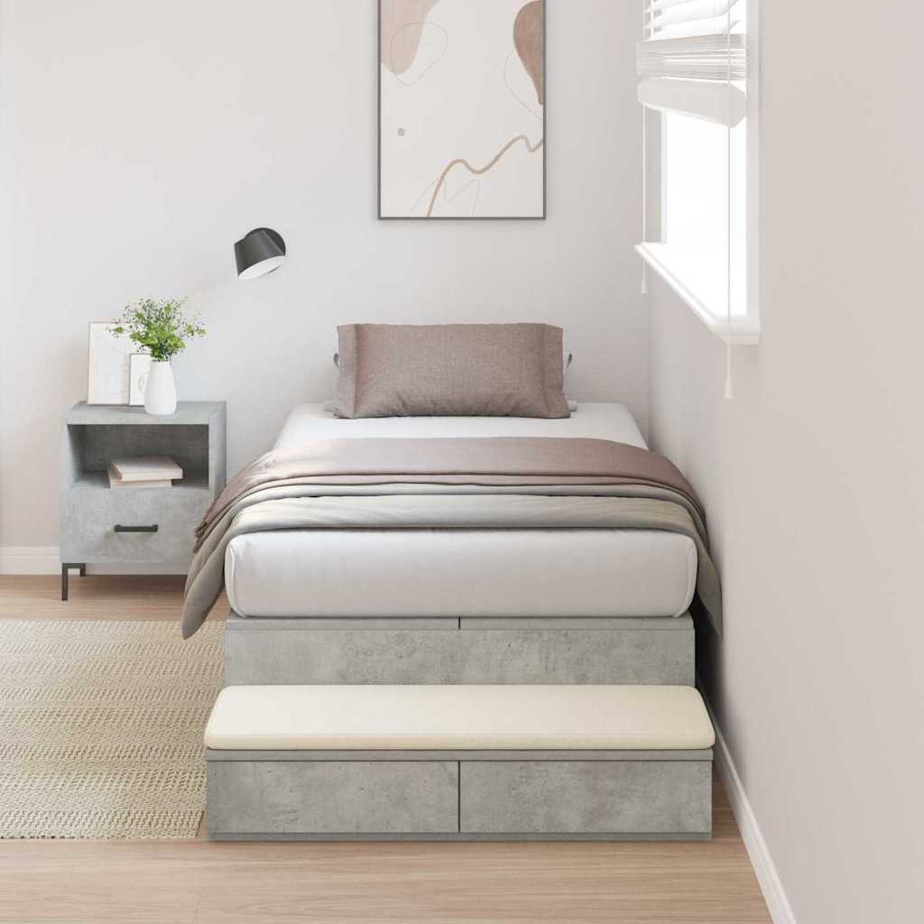 Hoiustamisvoodi Betoonhall 75x190 cm