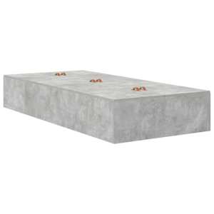 Rám postele s úložným prostorem se zásuvkou Betonově šedá 75 cm - obrázek 7