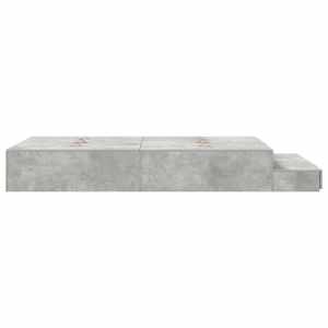 Rám postele s úložným prostorem Betonově šedá 120 cm - obrázek 6