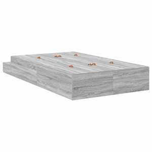 Rám postele s úložným prostorem se zásuvkou Šedá Sonoma 120 cm - obrázek 10