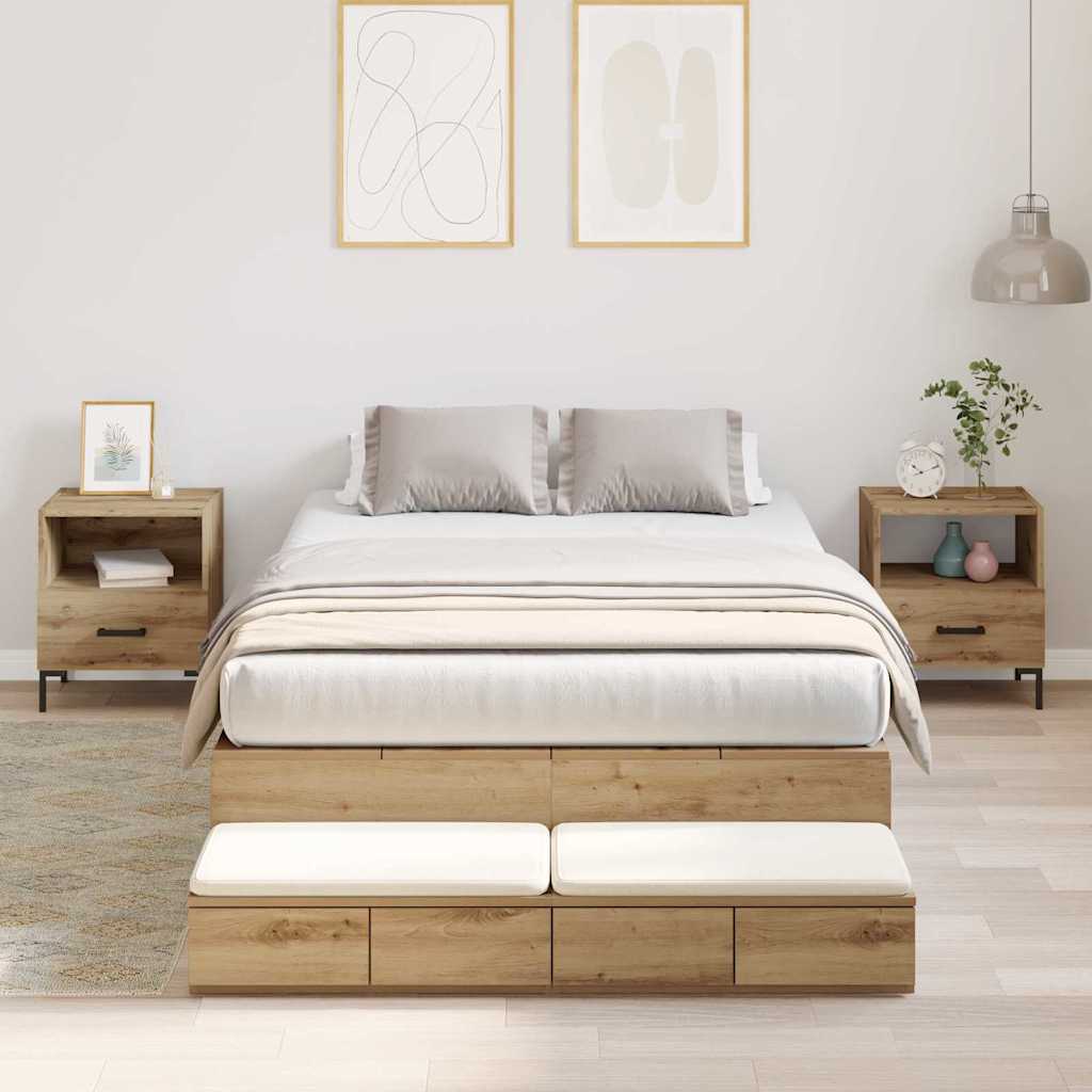 Hoiukohaga Voodi Raam Artisan Tamme 120x190 cm