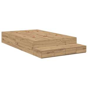 Rám postele s úložným prostorem Artisanový dub 120 cm - obrázek 2