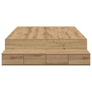 Rám postele s úložným prostorem Artisanový dub 120 cm - obrázek 8