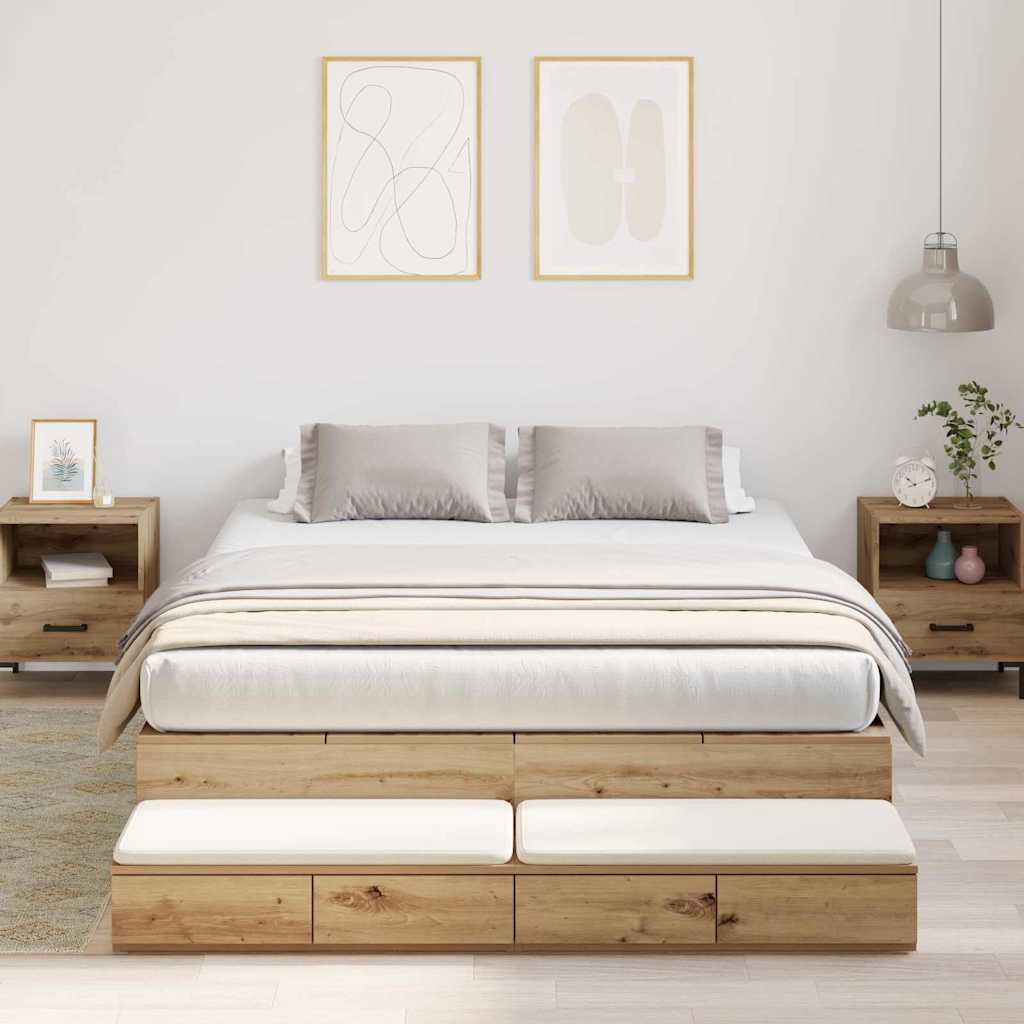 Hoiuvoodi Raam Artisan Tamme 140x190 cm