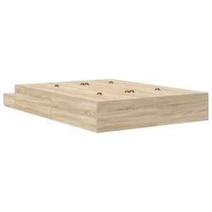 Rám postele s úložným prostorem se zásuvkou Sonoma dub 135 cm - obrázek 10