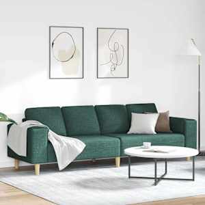 Dnevna soba kavč Temno zelena 250 x 77 x 76 cm Poliester