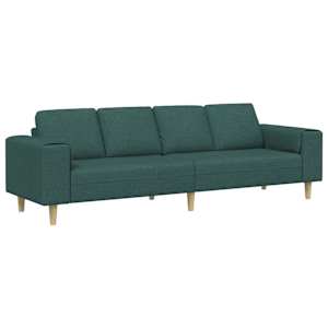 vidaXL Elutuba diivan Tume rohelise 250 x 77 x 76 cm Pol&uuml;ester