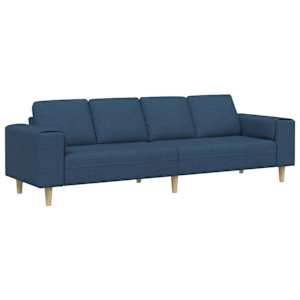 vidaXL Elutuba diivan Sinine 250 x 77 x 76 cm Pol&uuml;ester