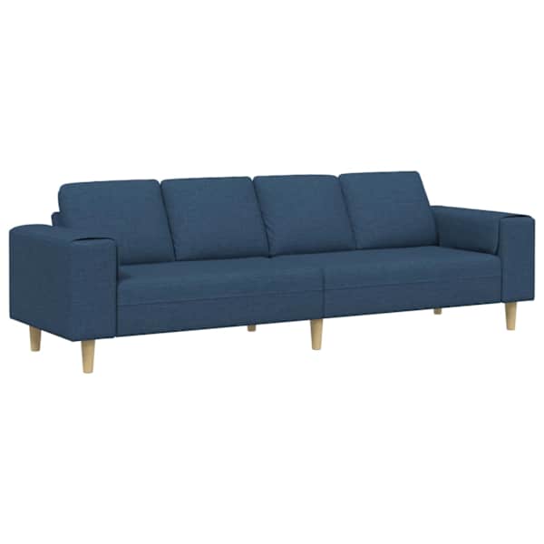 vidaXL Elutuba diivan Sinine 250 x 77 x 76 cm Pol&uuml;ester
