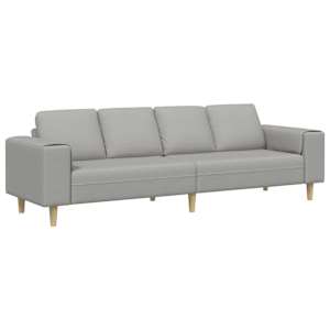 vidaXL Elutuba diivan Pilvine hall 250 x 77 x 76 cm Pol&uuml;ester