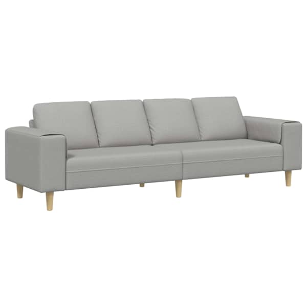 vidaXL Elutuba diivan Pilvine hall 250 x 77 x 76 cm Pol&uuml;ester