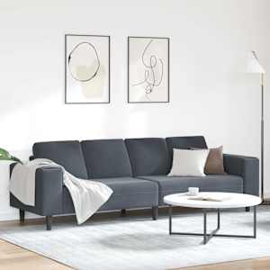 Pohovka do obývacího pokoje Tmavě šedá 250 x 77 x 76 cm - obrázek 1