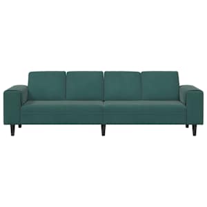 Pohovka do obývacího pokoje Tmavě zelená 250 x 77 x 76 cm - obrázek 4