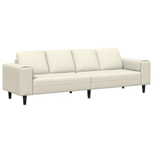vidaXL Elutuba diivan cream 250 x 77 x 76 cm