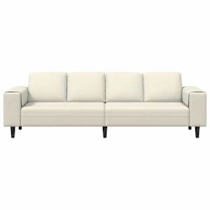 Pohovka do obývacího pokoje Krémová 250 x 77 x 76 cm - obrázek 4