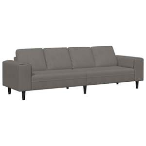 vidaXL Diivan Helehall 250 x 77 x 76 cm Korter kangas
