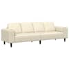 vidaXL Diivan cream 250 x 77 x 76 cm Korter kangas