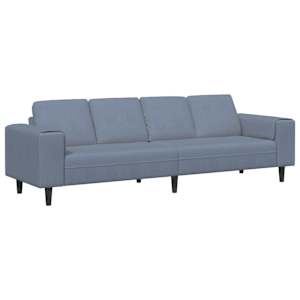 vidaXL Diivan Sinine 250 x 77 x 76 cm Korter kangas