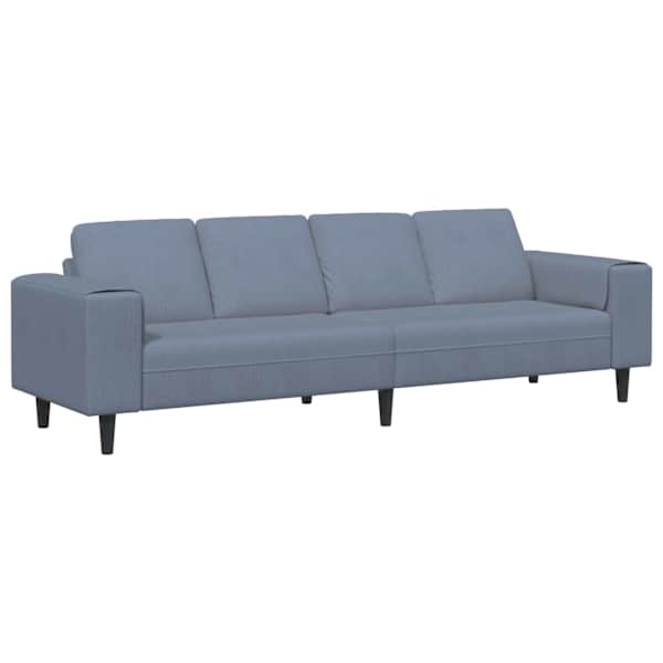 vidaXL Diivan Sinine 250 x 77 x 76 cm Korter kangas