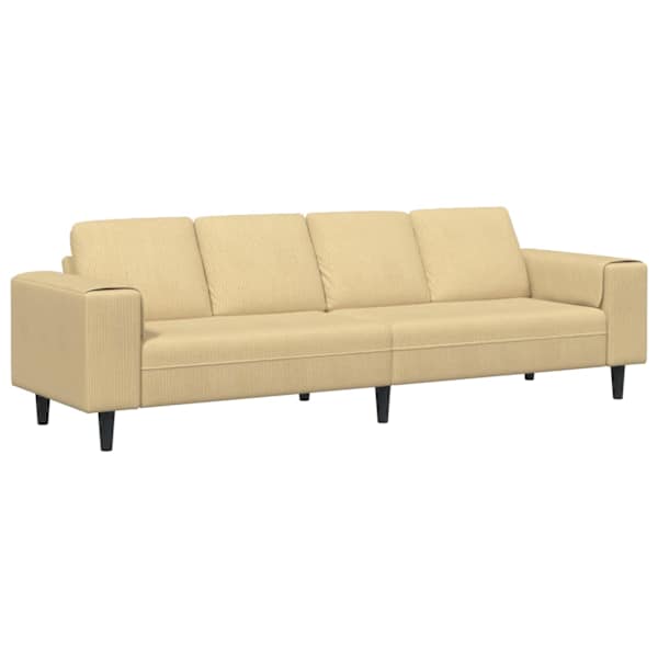 vidaXL Diivan Hall roheline 250 x 77 x 76 cm Korter kangas