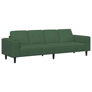 vidaXL Diivan Tume rohelise 250 x 77 x 76 cm Korter kangas