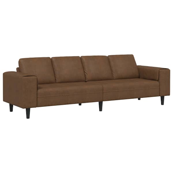 vidaXL Elutuba diivan Pruun 250 x 77 x 76 cm