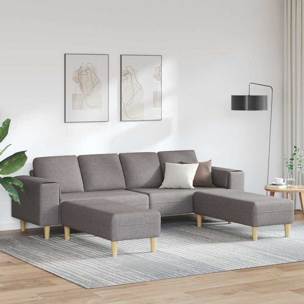 Diivanikomplekt Pruunikashall kangas