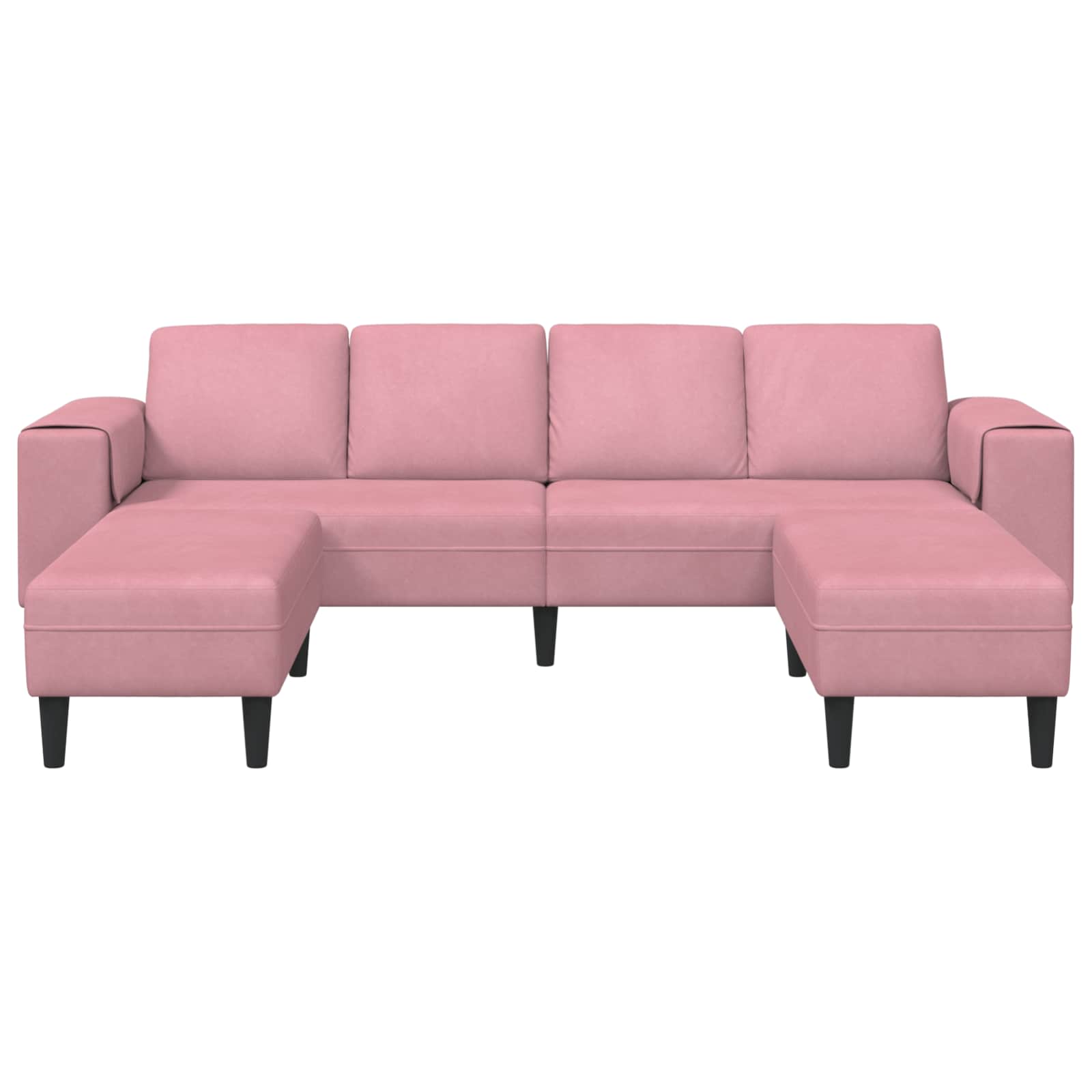 vidaXL Wohnzimmer Couch 3 pcs Rosa