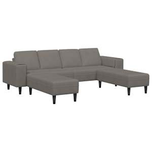 vidaXL Diivan Helehall 250 x 188 x 76 cm Korter kangas