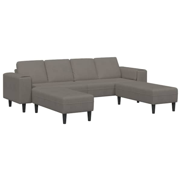 vidaXL Diivan Helehall 250 x 188 x 76 cm Korter kangas