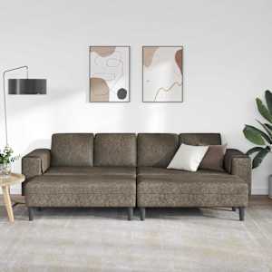 Pohovka do obývacího pokoje 3 pcs Tmavě šedá - obrázek 3