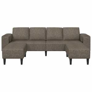 Pohovka do obývacího pokoje 3 pcs Tmavě šedá - obrázek 4